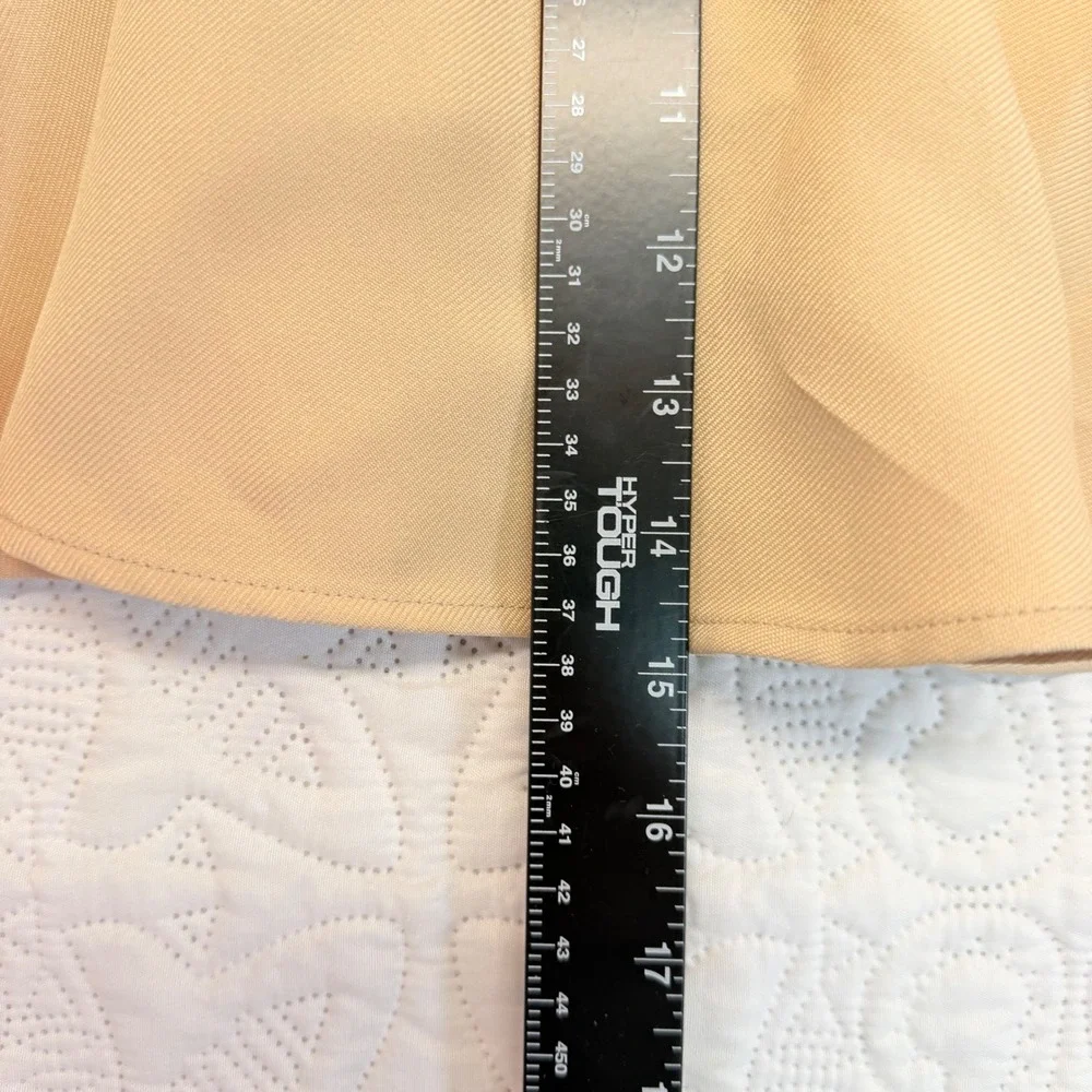 IZOD Girls Khaki School Uniform Skort Size 8 Regular Tan Easy Care NWT